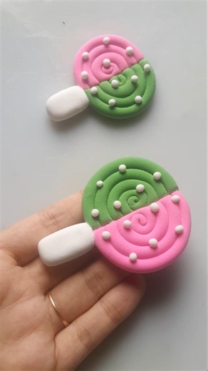 DIY idea 💞 How to make easily candy 🍭 with Super clay #trend​ #clay​ #music​ #funny​ #clay​