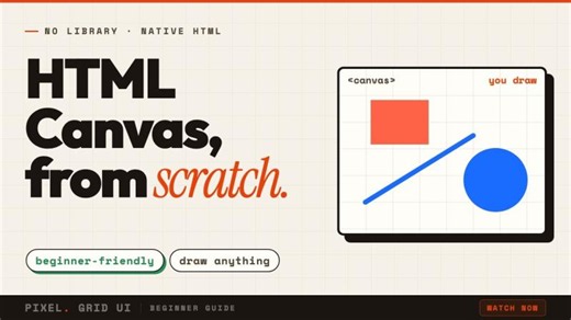 HTML Canvas Tutorial for Beginners — Draw From Scratch | Michael Scholz