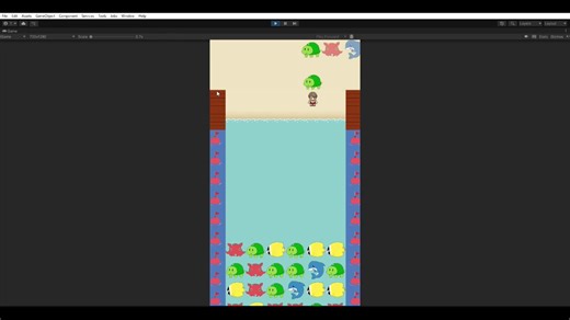引用元の落ち物パズルゲームのUnity版開発進捗。今日は表示系の更新をして、消える時に消えないはずのブロックも小さくなってた問題や、ブロックが2重に見えたりする問題を解決！ #unity #GameDev #スーパー開発デー #ScreenshotSaturday #ゲーム制作https://t.co/f9Zji29kfE