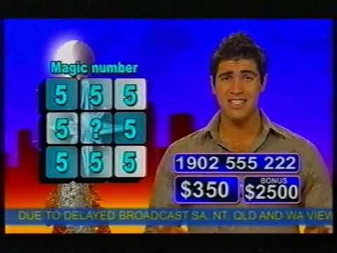Magic Number and Bonus Board on The Up Late Game Show with Hotdogs clip 2005