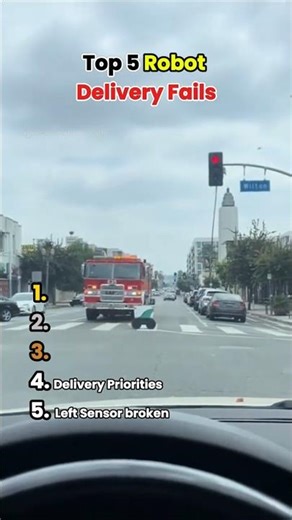 Top 5 Robot Delivery Fails📦 #robot #fail #shorts