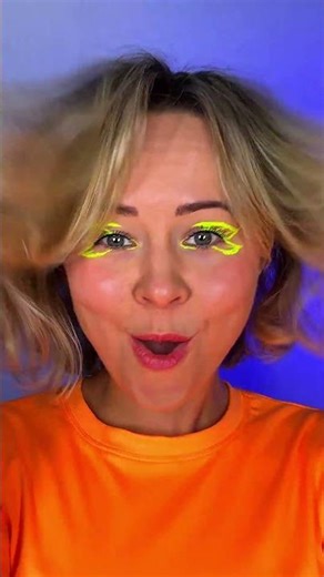 Gorgeous Neon Butterfly Makeup for Mom and Daughter 🦋💄 #GlowTogether