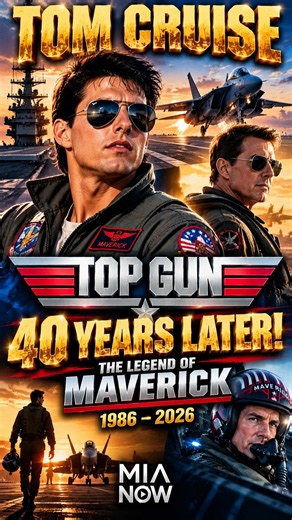 Top Gun Turns 40! Tom Cruise's Legendary Maverick Returns to Our Memories! #MiaNow
