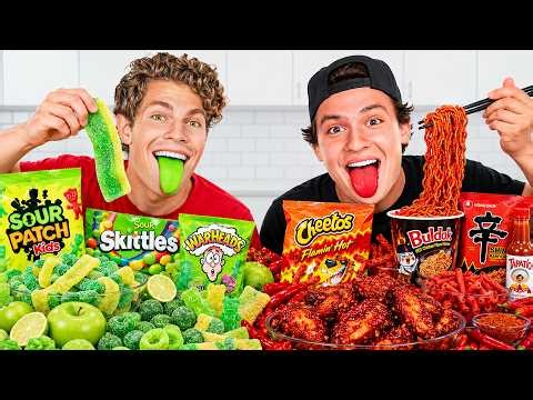 Spicy vs Sour Food Challenge!