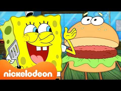 Bob Esponja | Cuando la Cangreburger fue la Protagonista 🍔 | 90 Min | Bob Esponja | Nickelodeon