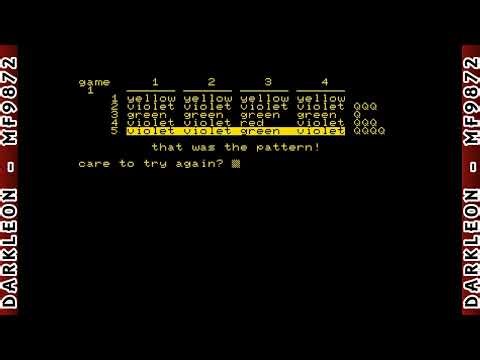 Mind - [ 1979 - Commodore Pet - Gameplay ]