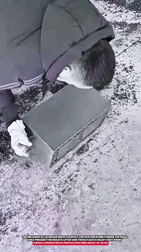 manual concrete block mold batako press 60×50×40 cm heavy duty manual batako making machine