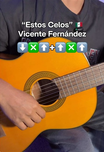 ¿Cómo tocar ‘Estos Celos’ Vicente Fernández (Ranchera/Pasodoble) en guitarra? 🎸 🇲🇽🎶 #learnguitar #strumming #guitarplayer #classicguitar #musicianlife