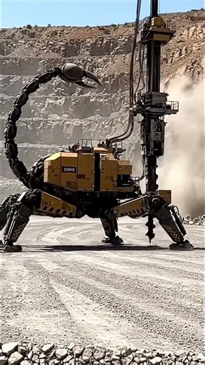 This Mining Machine Isn’t Real… Until You See It Move | Giant Mechanical Scorpion (4K Cinematic)