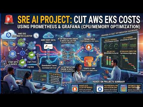 SRE AI Project: Cut AWS EKS Costs Using Prometheus & Grafana (CPU/Memory Optimization)