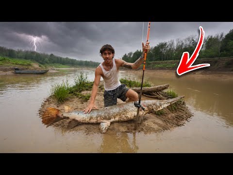 Stranded Overnight on Deadliest River ISLAND… We Caught a MONSTER