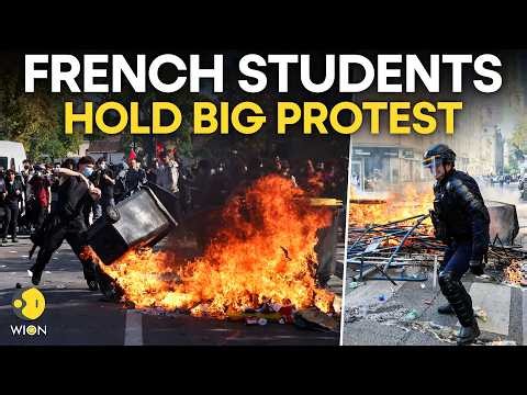 France Students Protest LIVE: Students Hold BIG Protest; School Funding Riots Turns Violent | WION