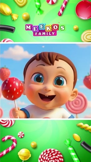 Yummy Yummy Lollipops Song 🍭 #shorts #kidssongs #meekosfamily #hooplakidz