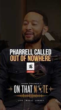Pharrell Called John Legend With One Request…And It Was An Album
