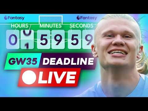 FPL GW35 DEADLINE STREAM ⏰ TEAM NEWS & FINAL DECISIONS! 🚨 | Get Your Final FPL Questions In