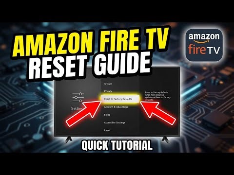 How to restore Amazon Fire TV using Factory Reset options - Quick Tutorial