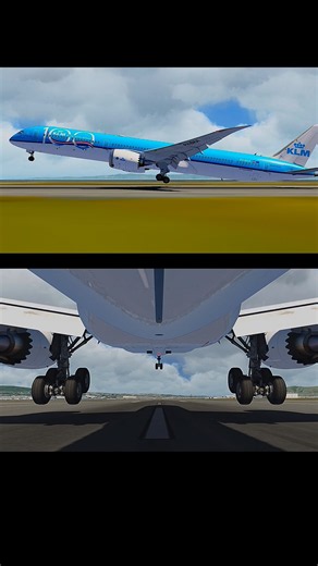 👑 KLM Boeing 787-10 Dreamliner Butter Smooth Landing | Perfect Touchdown ✈️🔥 | Aerofly FS