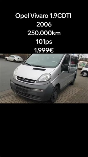 Opel Vivaro 1.9 CDTI 2006 for sale — 250,000 km, €1,999