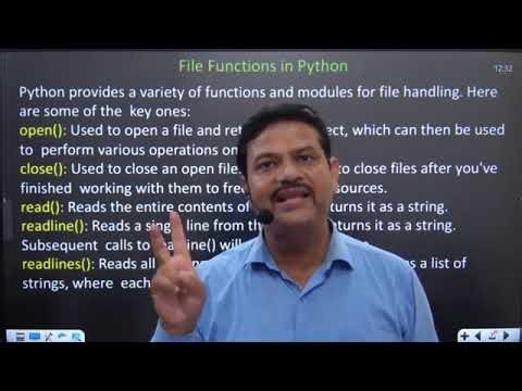 UNIT 4 I ONE SHOT I Python File Operations I PYTHON I Gateway Classes I AKTU