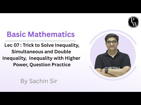 Arjun JEE 2026 Batches) (Basic Mathematics) By (Sachin Sir ) (Chapter :- 1 ). Lecture :- 7