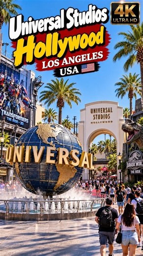 Universal Studios Hollywood Los Angeles 4K | Rides, Movie Sets & Attractions