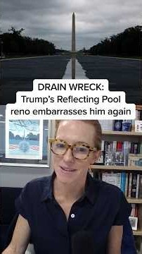 DRAIN WRECK: Trump’s Reflecting Pool reno embarrasses him again