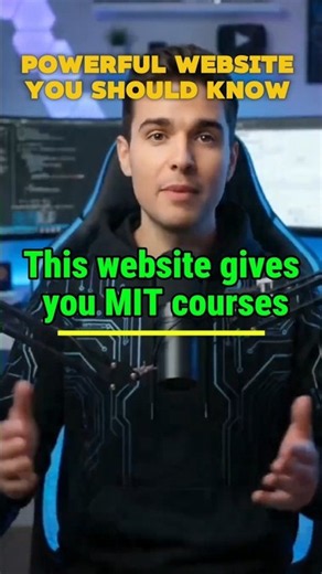 MIT courses. Free education. 🎓Learn from MIT OpenCourseWare with free courses.