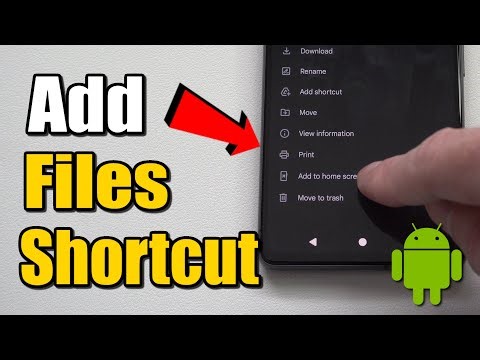 How to Add a Shortcut for your Files on your Home Screen Android Phone (Best Method)