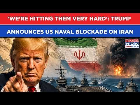 President Trump Announces U.S. Naval Blockade On Iran; Says 'We're Hitting Them Very Hard'