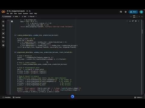 Deep Learning Project (Time Series Forecasting)