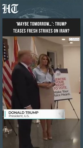 ‘Maybe Tomorrow’: Trump Hints at Possible New Strikes on Iran as Deal Remains on the Table | #shorts