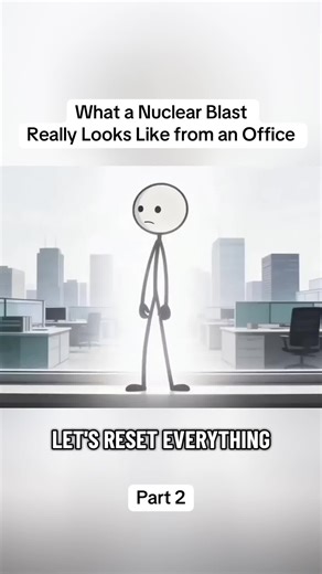 What a Nuclear Blast Really Looks Like from an Office, Part 2 Ever wondered what would happen if a nuclear blast hit a city? This POV sim drops you right into the moment from flash to shockwave showing the terrifying reality of a downtown detonation. Learn the science, bust myths, and see why preparedness matters. 🔥 HashTags #POV #SurvivalScience #SciTok #LearnOnTikTok #NuclearBlast #Physics #RealityCheck #SafetyFirst