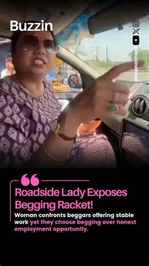Roadside Lady Exposes Begging Racket!