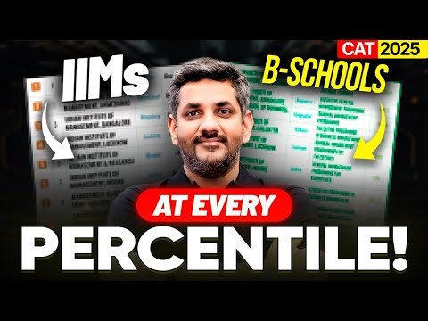 CAT 2025: Best IIMs & B School at EVERY PERCENTILE ⚡️