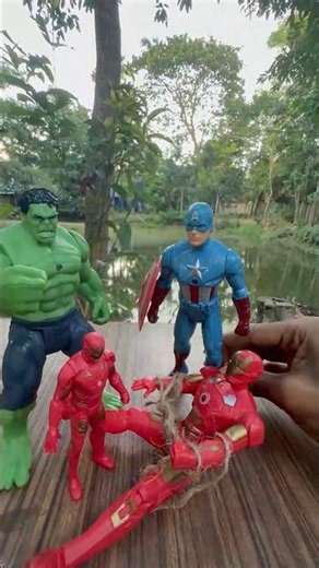 Hulk's Ultimate Saves Iron Man! 😱 Epic Marvel Toy Story #Shorts