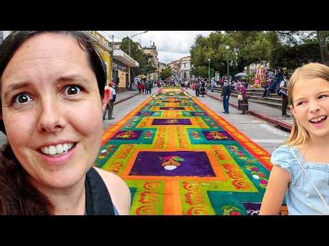 Sawdust Carpets in the Street! | Guatemala🇬🇹 4