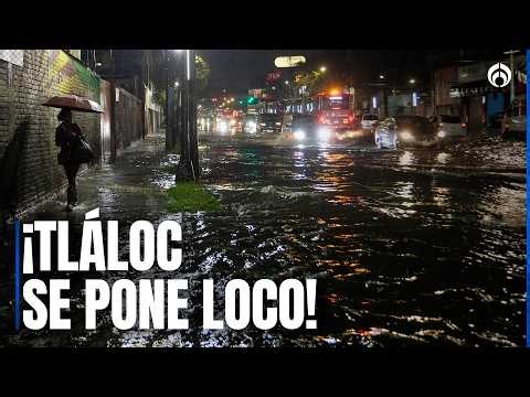 Lluvia con granizo y rayos causan fuertes inundaciones en CDMX y Edomex