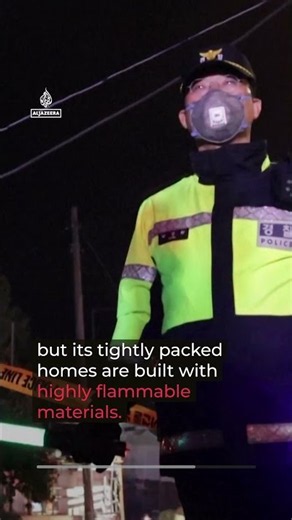 Fire engulfs Seoul’s last shanty-town, forcing hundreds to evacuate
