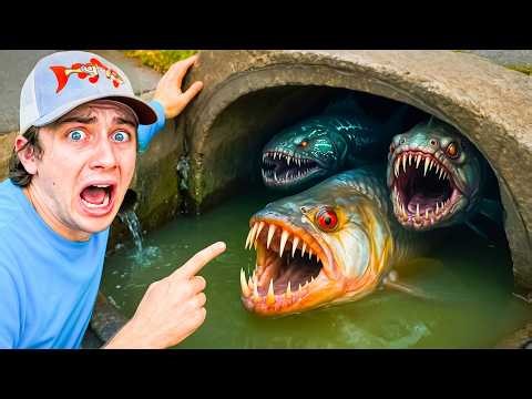 I Found a Hidden Sewer FILLED with MONSTER ALIEN Fish! | Bass Fishing Compilation