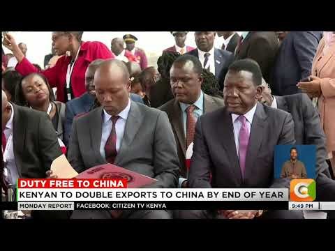 Kenya ships first duty-free goods to China