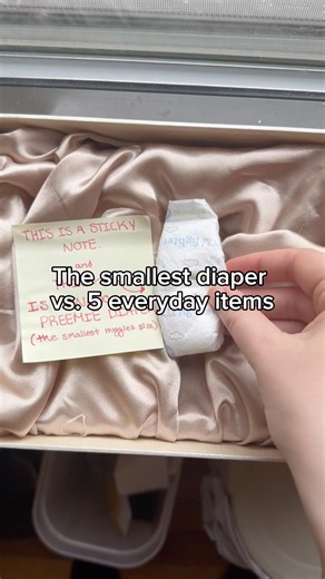 Smallest Diaper vs. Everyday Items