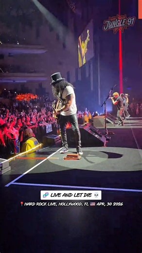Guns N' Roses tonight! 🤘 - Live and Let Die • Hard Rock Hotel, Hollywood, FL #f1 #miamigp #gnr