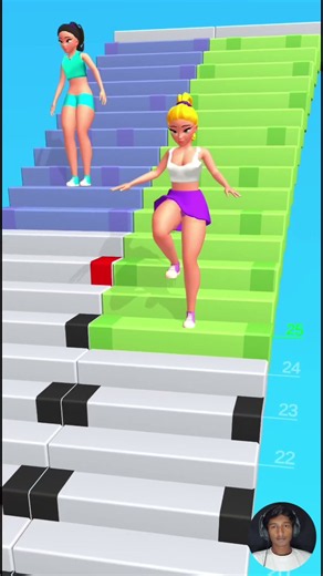 Down Stairs 3D Race Gameplay 🥸 part 5 #yotubeshorts #viral #gaming