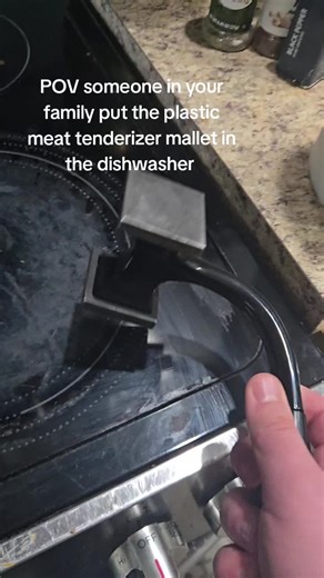 Family Mishap with Plastic Meat Tenderizer Mallet