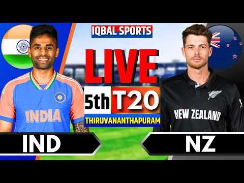 🔴Live: India vs New Zealand 5th T20 | Live Score & Commentary | IND vs NZ Live Score | Iqbal Sports