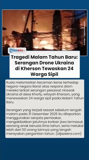 Drone Ukraina Bantai 24 Warga Sipil Kherson saat Rayakan Tahun Baru, Rusia Kecam Bungkamnya Barat