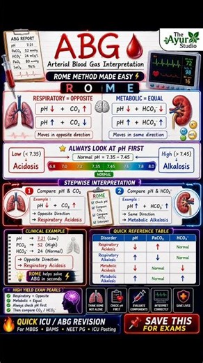 ABG Interpretation Made Easy 🩸⚡