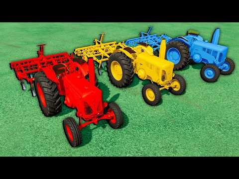 Driving a OLD COLORS TRACTORS  in Farming Simulator 22!