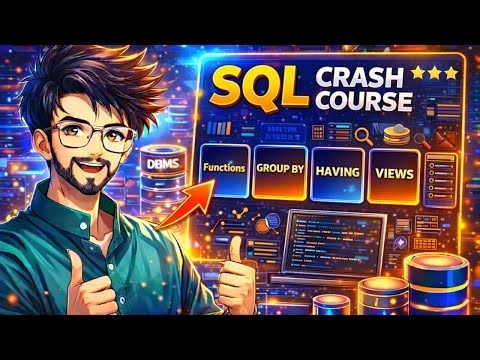 SQL Functions, GROUP BY, HAVING, VIEWS, INDEXING | DBMS CRASH COURSE | CodiXo