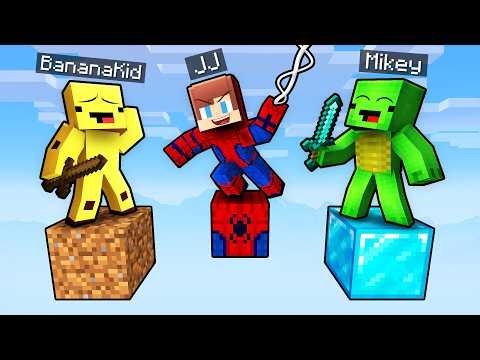 Mikey & JJ BLOCK BATTLE - NOOB vs PRO (Minecraft Maizen)